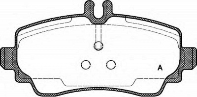 OPEN PARTS bpa065000 -  Комплект тормозных колодок, дисковый тормоз